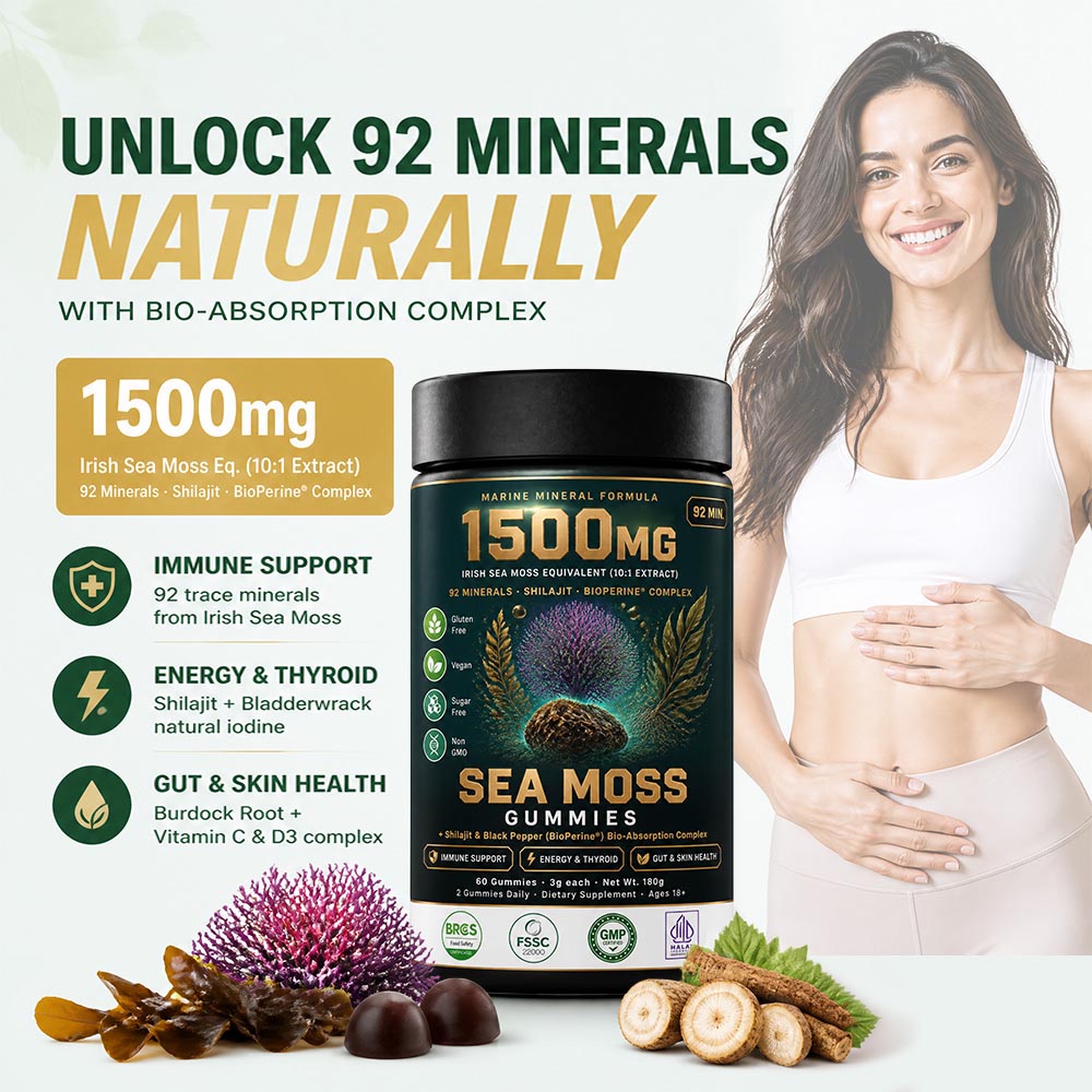 OEM Active Peptide Sea Moss Shilajit Gummies Bulk | Custom Mineral Supplement Contract Manufacturer - Image 5