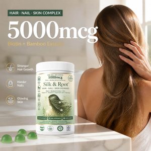 Private Label Biotin Hair Growth Gummies | Custom Skin Peptide Supplement OEM/ODM | Low MOQ Collagen Beauty - Image 3