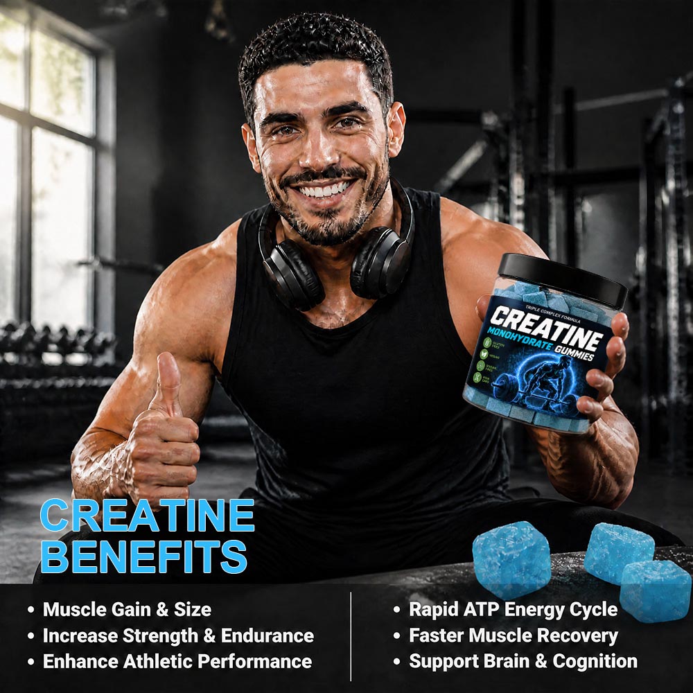 Creatine Monohydrate Gummies Bulk Wholesaler | Custom Private Label Sports Supplements OEM/ODM Factory - Image 4