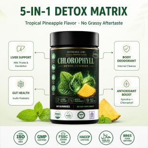 OEM/ODM 5-in-1 Chlorophyll Gummies | Custom Peptide Formula Contract Supplement Manufacturing - Image 6