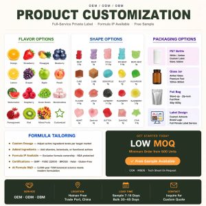 Private Label Biotin Hair Growth Gummies | Custom Skin Peptide Supplement OEM/ODM | Low MOQ Collagen Beauty - Image 5
