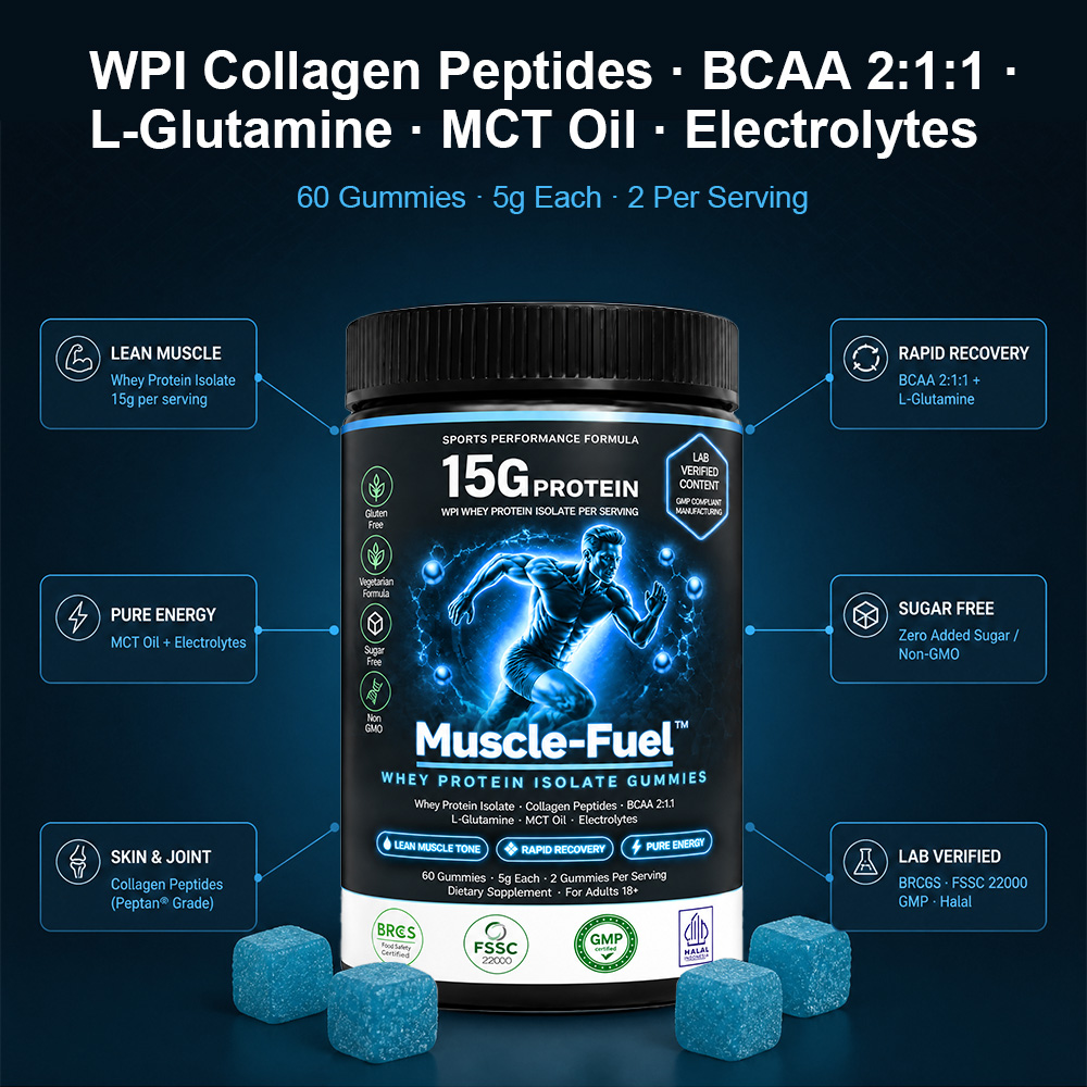 Private Label Collagen Peptides Whey Protein Gummies OEM | Custom Sports Supplement Manufacturing - Image 4