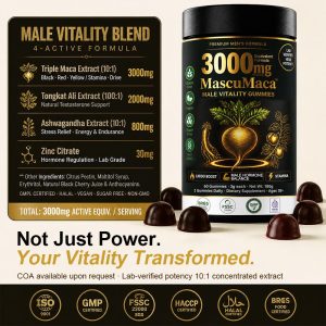 Private Label Maca Tongkat Ali Gummies | Factory Direct Male Supplement OEM Customization - Image 8