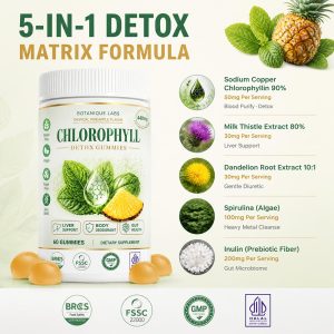 OEM/ODM 5-in-1 Chlorophyll Detox Gummies Bulk | Private Label Active Peptide Supplement Manufacturer - Image 7