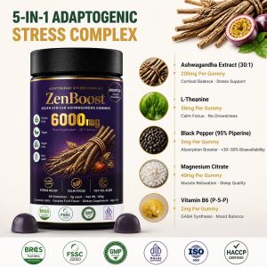 Bulk Active Peptide Ashwagandha Gummies OEM | Private Label Adaptogen Supplement Manufacturer - Image 7