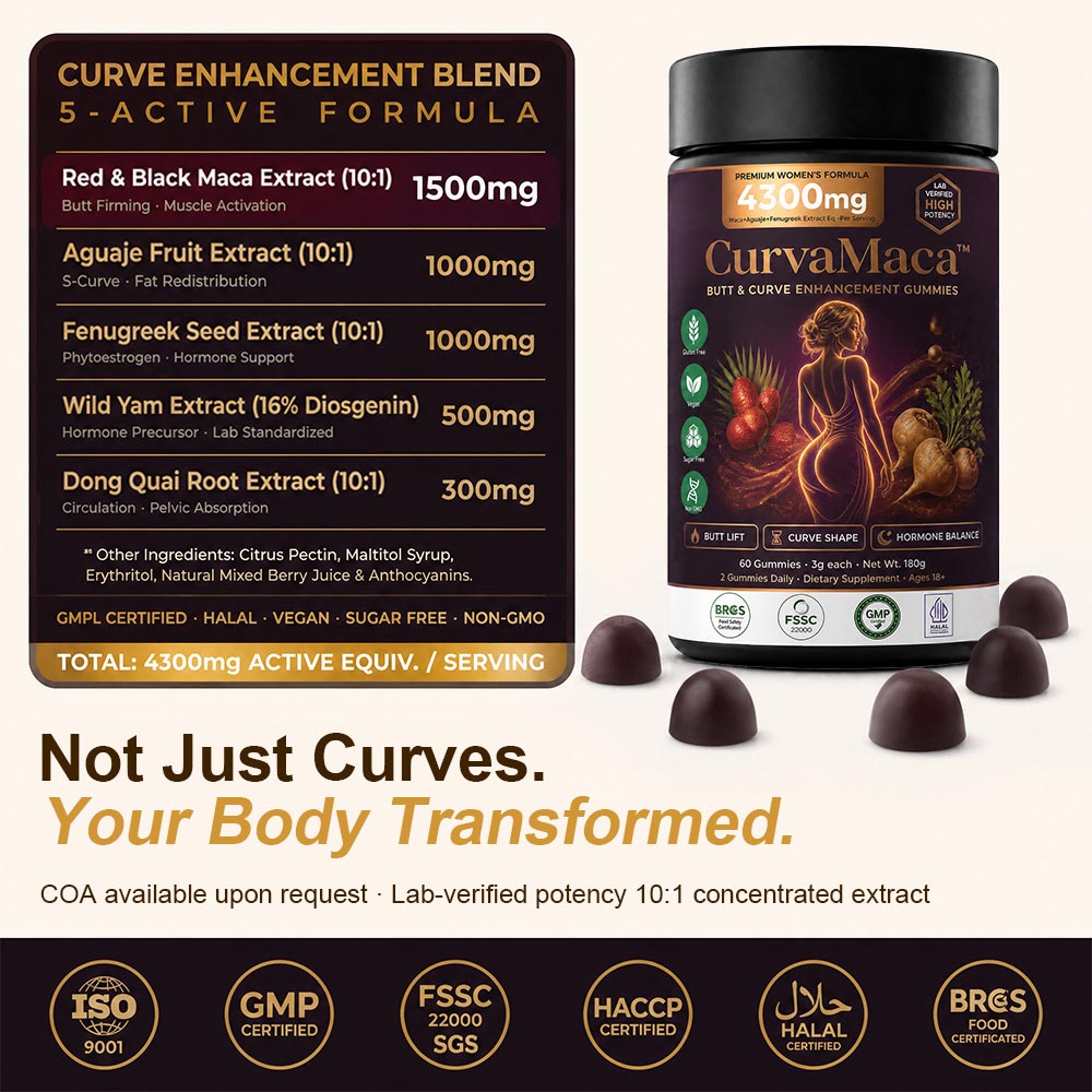Private Label Maca Gummy for Butt Enhancement Low MOQ Custom Supplement Manufacturing - Image 7