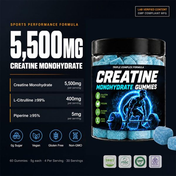 Creatine Monohydrate Gummies Bulk Wholesaler | Custom Private Label Sports Supplements OEM/ODM Factory