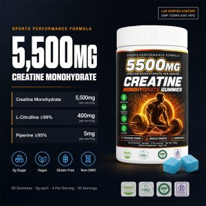 Bulk Creatine Monohydrate Gummies Wholesale | Private Label Sports Performance Supplements OEM/ODM - Image 6
