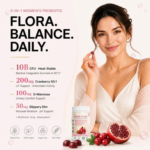 Private Label Women Probiotic Gummies Bulk | Custom Cranberry D-Mannose Supplement OEM/ODM