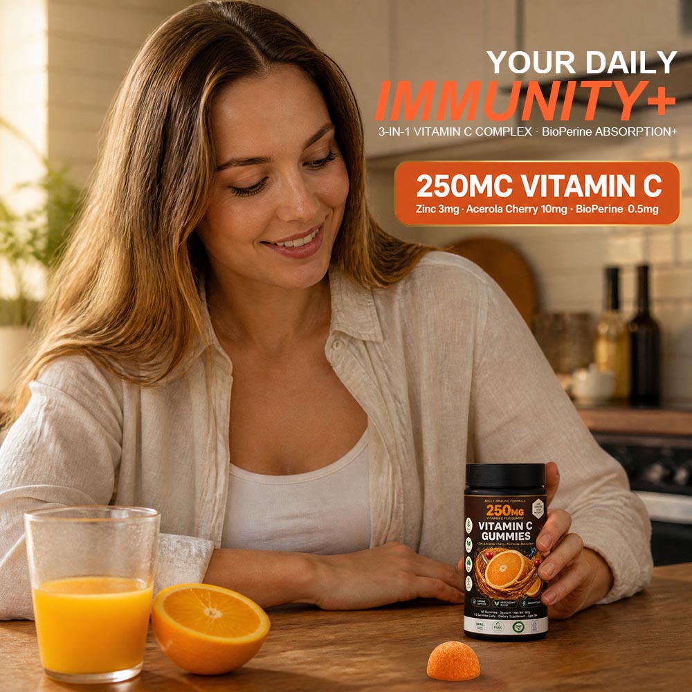 Private Label Vitamin C Gummies with Zinc Peptide | Custom Formulations Low MOQ OEM/ODM - Image 6