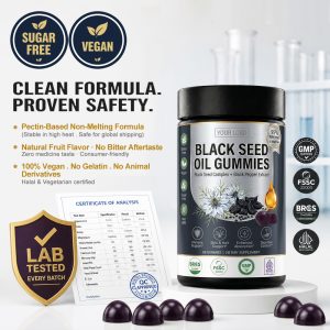 Bulk Black Seed Oil Gummies Private Label | Custom Gummy Supplement OEM Manufacturer - detail image 3
