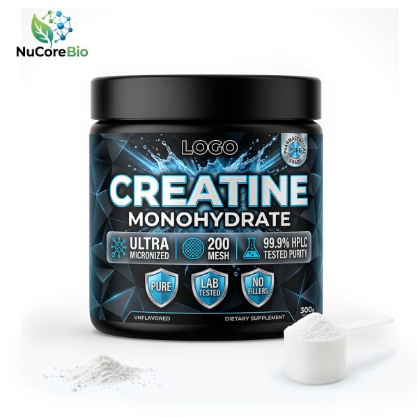 Bulk Creatine Monohydrate Powder Private Label | Black Jar Sports Nutrition OEM Manufacturer - main image 1