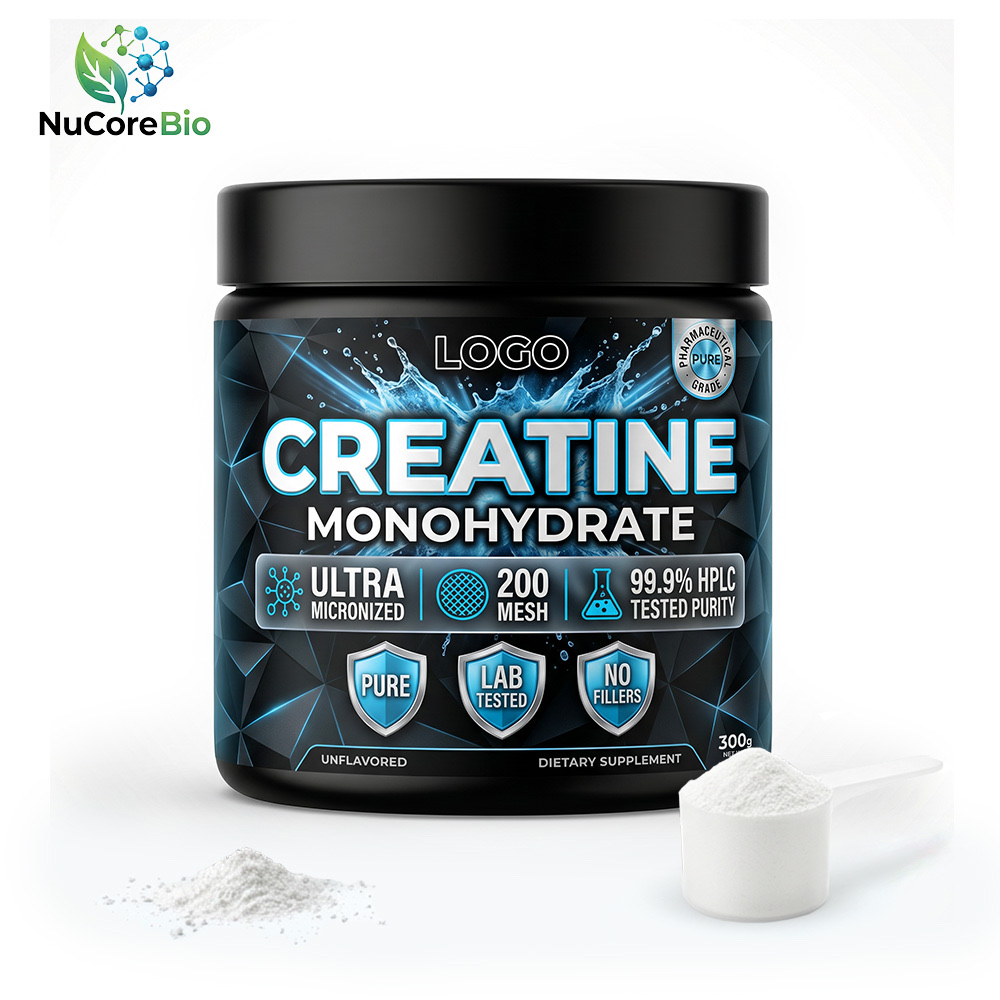 Bulk Creatine Monohydrate Powder Private Label | Black Jar Sports Nutrition OEM Manufacturer product bottle or jar main image
