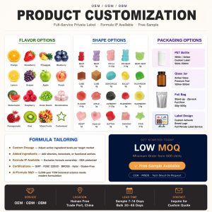 Bulk Melatonin Gummies Private Label Manufacturer | Black Bottle Sleep Support Gummy OEM - custom image 1