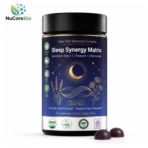 Bulk Melatonin Gummies Private Label Manufacturer | Black Bottle Sleep Support Gummy OEM - main image 1