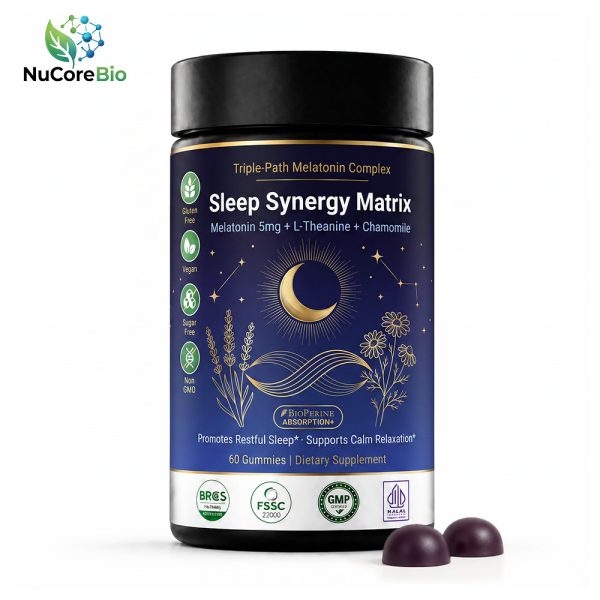 Bulk Melatonin Gummies Private Label Manufacturer | Black Bottle Sleep Support Gummy OEM - main image 1