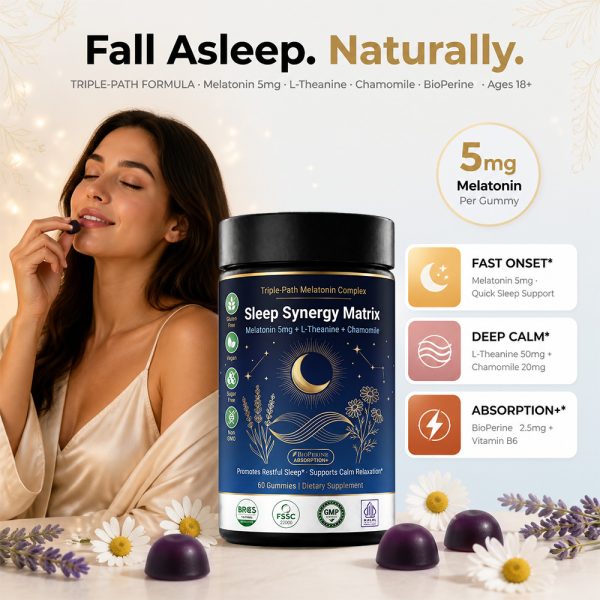 Bulk Melatonin Gummies Private Label Manufacturer | Black Bottle Sleep Support Gummy OEM - main image 3