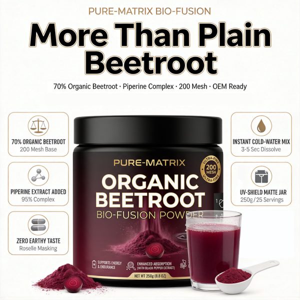 Bulk Organic Beetroot Powder Private Label | Sports Nutrition Powder OEM Manufacturer - main image 3