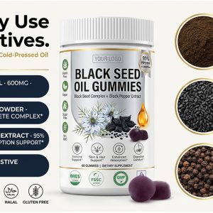 Private Label Black Seed Oil Gummies Manufacturer | Custom Formula White Bottle OEM/ODM - detail image 2