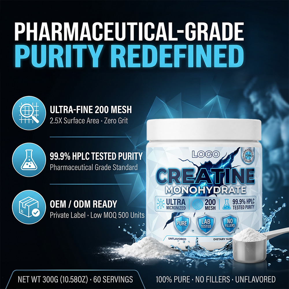 Private Label Creatine Monohydrate Powder Manufacturer | White Jar Custom Sports Nutrition OEM/ODM - main image 2