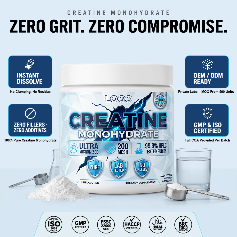 Private Label Creatine Monohydrate Powder Manufacturer | White Jar Custom Sports Nutrition OEM/ODM - main image 3