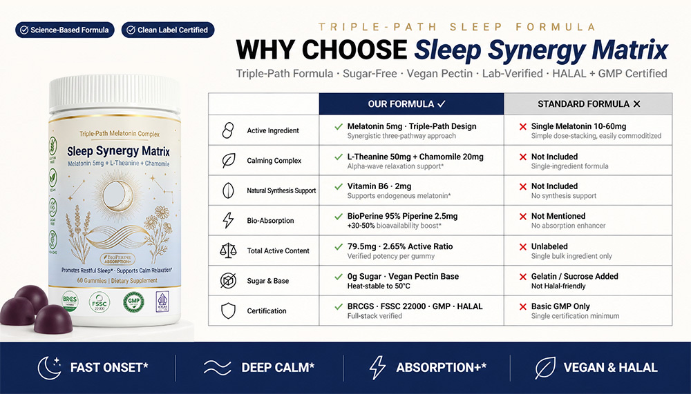 Private Label Melatonin Gummies Manufacturer | White Bottle Custom Formula Sleep Gummy OEM/ODM additional detail image 4