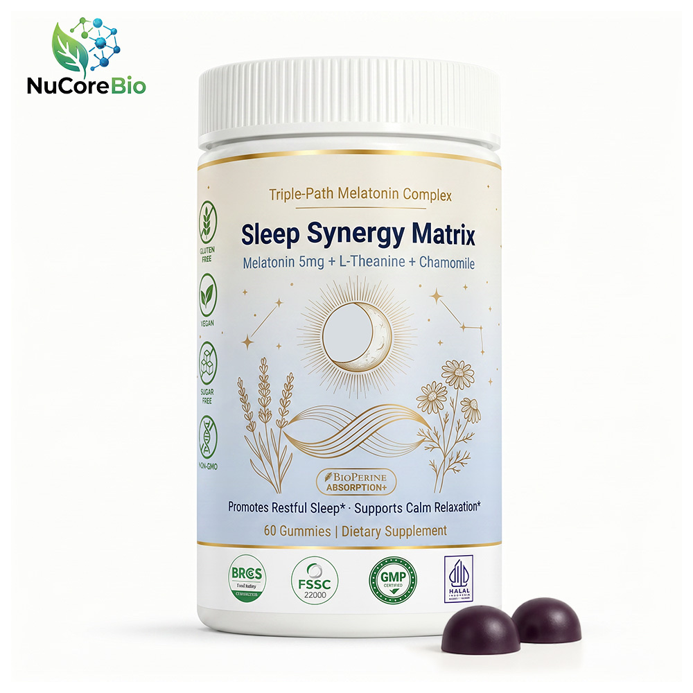 Private Label Melatonin Gummies Manufacturer | White Bottle Custom Formula Sleep Gummy OEM/ODM - main image 1