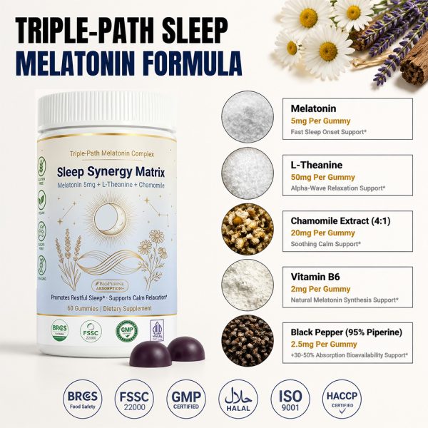 Private Label Melatonin Gummies Manufacturer | White Bottle Custom Formula Sleep Gummy OEM/ODM - main image 4