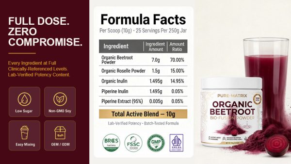 Private Label Organic Beetroot Powder Manufacturer | Custom Formula White Jar OEM/ODM - detail image 1