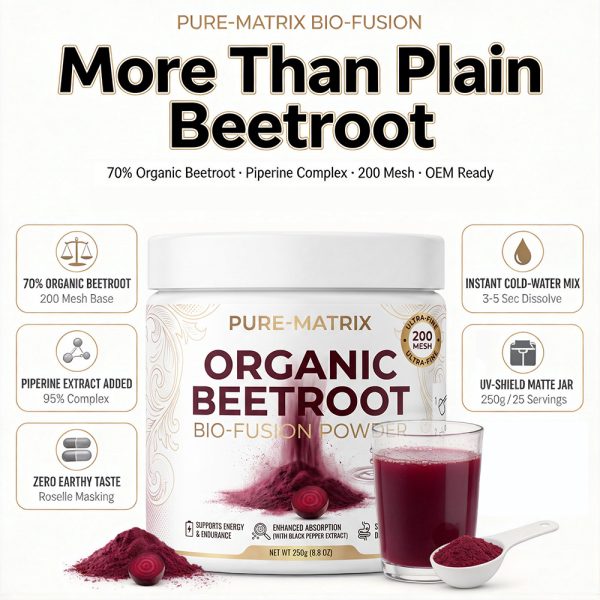 Private Label Organic Beetroot Powder Manufacturer | Custom Formula White Jar OEM/ODM - main image 3
