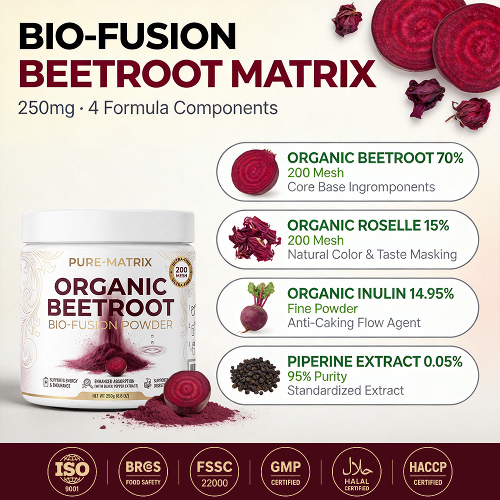 Private Label Organic Beetroot Powder Manufacturer | Custom Formula White Jar OEM/ODM - main image 4