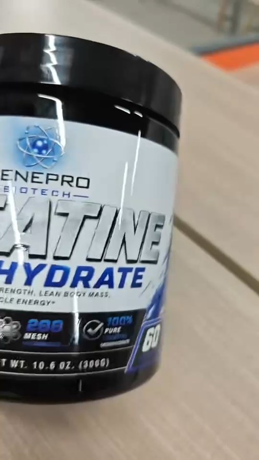 Genepro Biotech creatine monohydrate, finished bottle