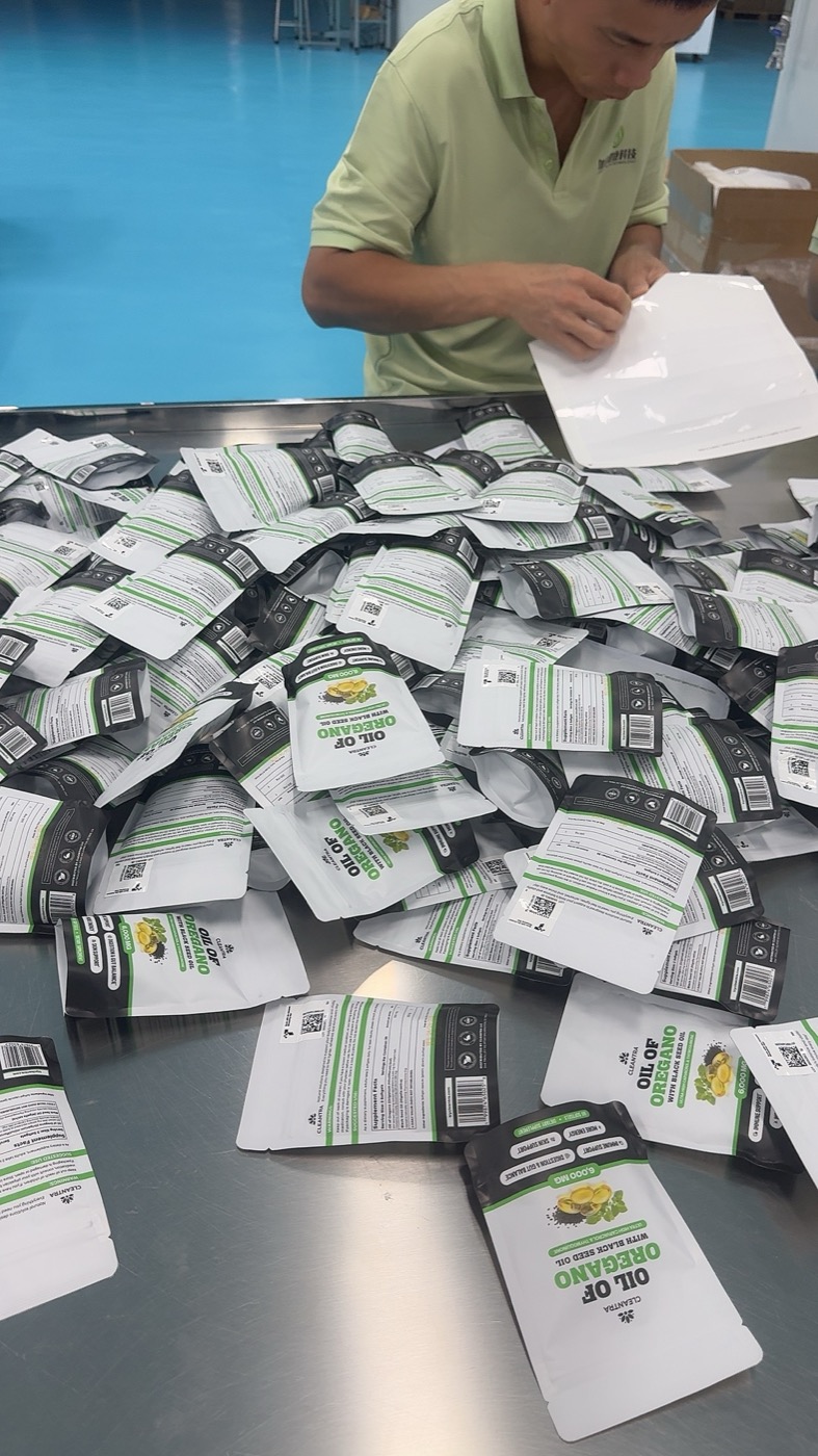 NuCoreBio pouch packaging and label control for innovative supplement formats