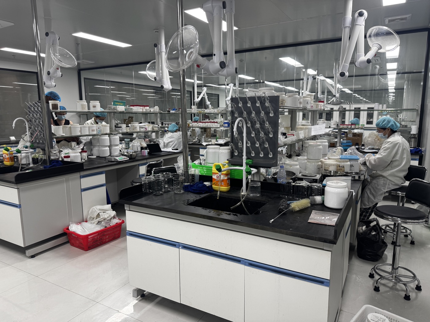 NuCoreBio R&D bench work for supplement trial batch and stability testing