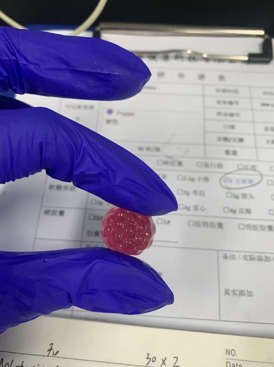 NuCoreBio private label supplement sample shipped to France
