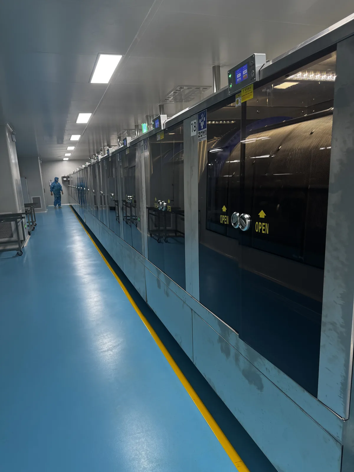 Cleanroom drying line